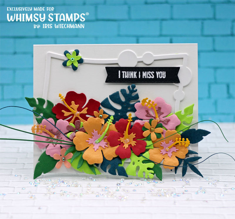 **NEW Hibiscus Flower DIe Set - Whimsy Stamps