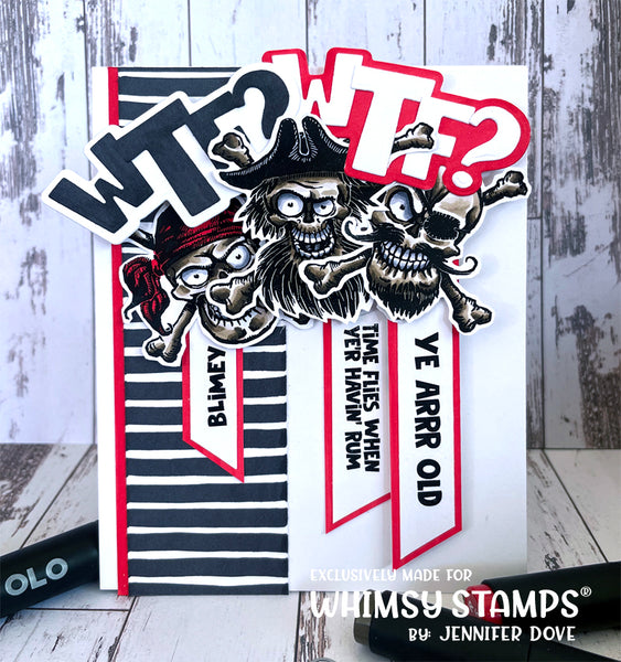 **NEW Blimey Pirates Clear Stamps - Whimsy Stamps