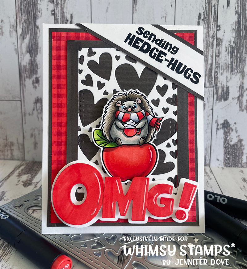 **NEW Fall Hedgehogs Clear Stamps - Whimsy Stamps