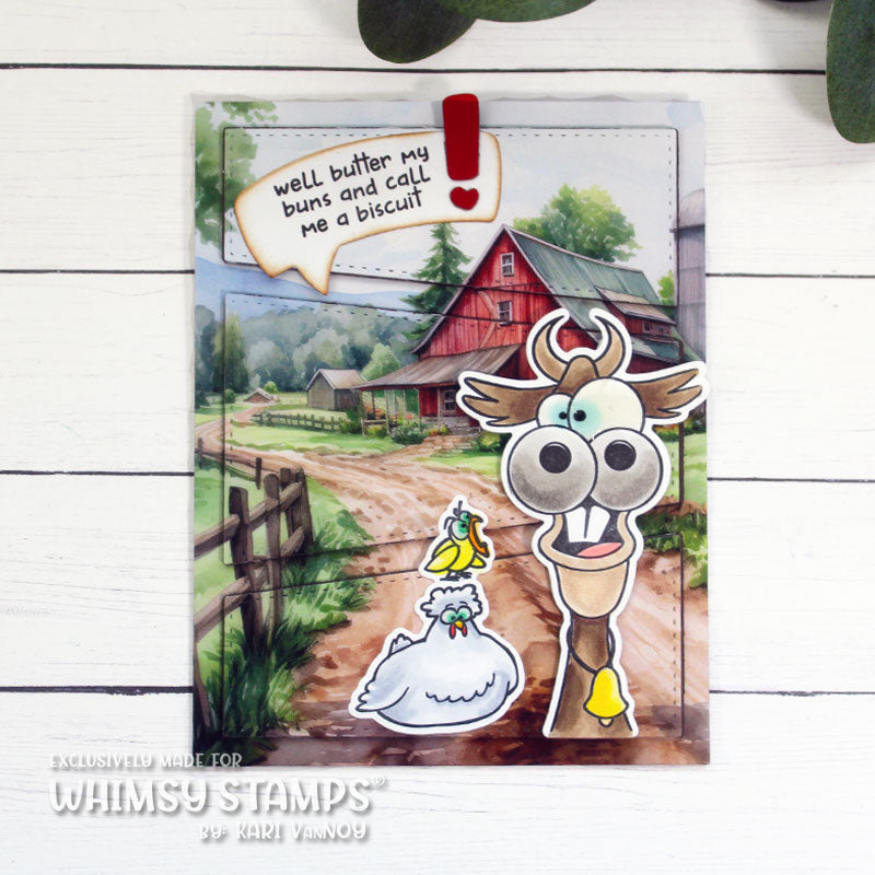 **NEW 6x6 Paper Pack - Country Farm - Whimsy Stamps