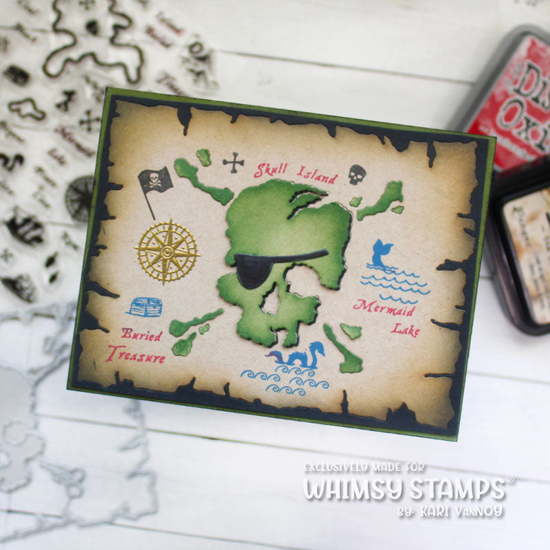 **NEW Treasure Map Die Set - Whimsy Stamps