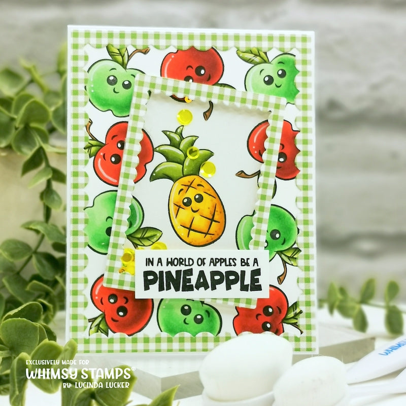 **NEW Fun Fruit Clear Stamps - Whimsy Stamps