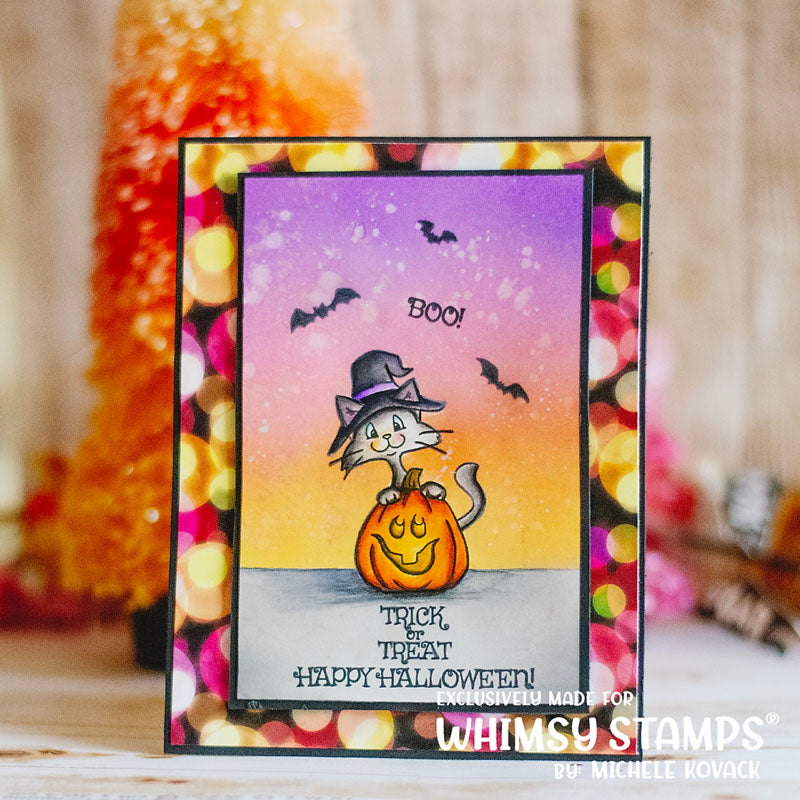 **NEW Cat O Lanterns - NoFuss Masks - Whimsy Stamps