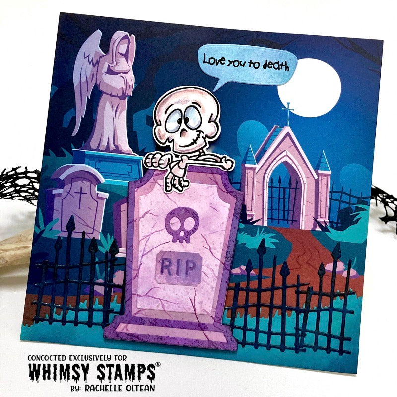 **NEW No Bones About It Clear Stamps - Whimsy Stamps