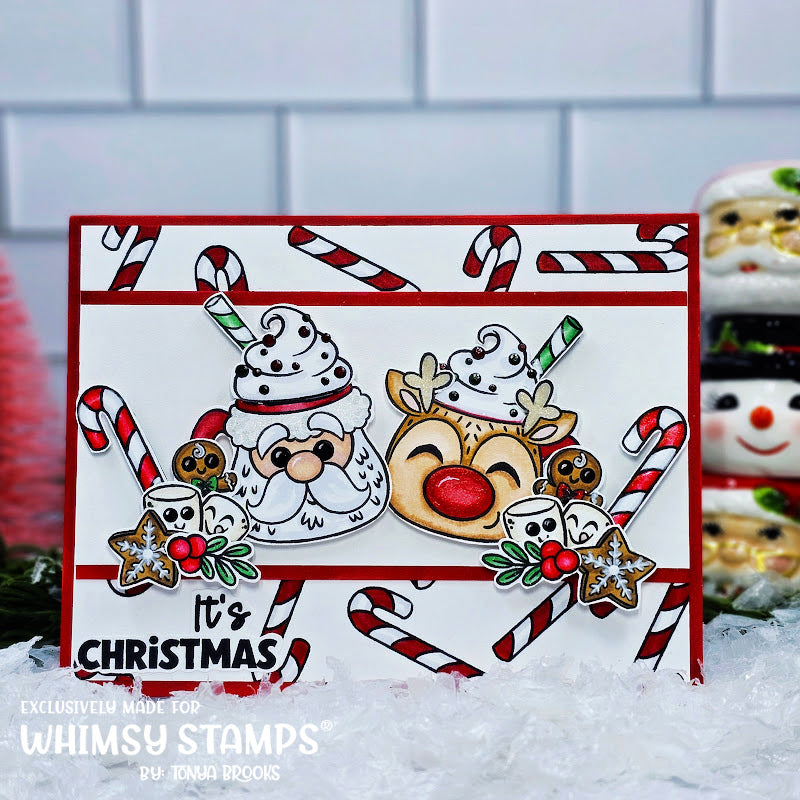 **NEW Christmas Cocoa Mugs Clear Stamps