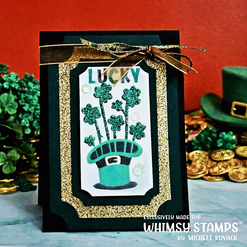 *NEW Terrific Tickets St. Patrick's Day Layering Stencil - Whimsy Stamps