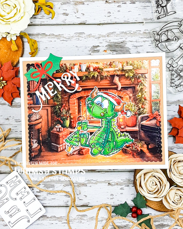 *NEW Dudley and Friend Christmas Clear Stamps - Whimsy Stamps