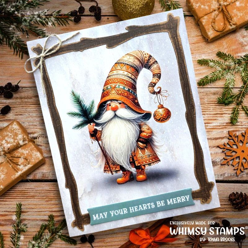 *NEW Quick Card Fronts - Woodland Santa 2 - Whimsy Stamps