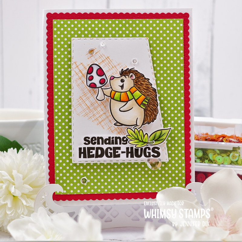 **NEW Fall Hedgehogs Clear Stamps - Whimsy Stamps