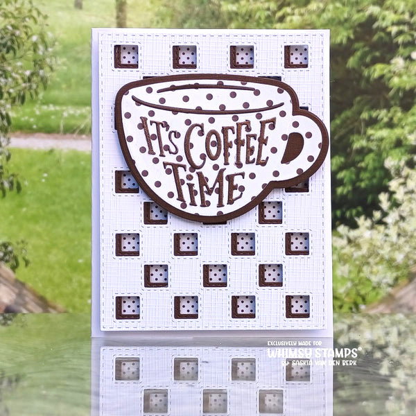 **NEW Coffee Time Die Set - Whimsy Stamps