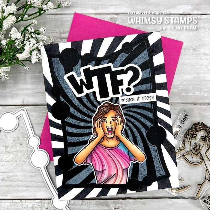 **NEW Meme Make It Stop! Clear Stamps - Whimsy Stamps