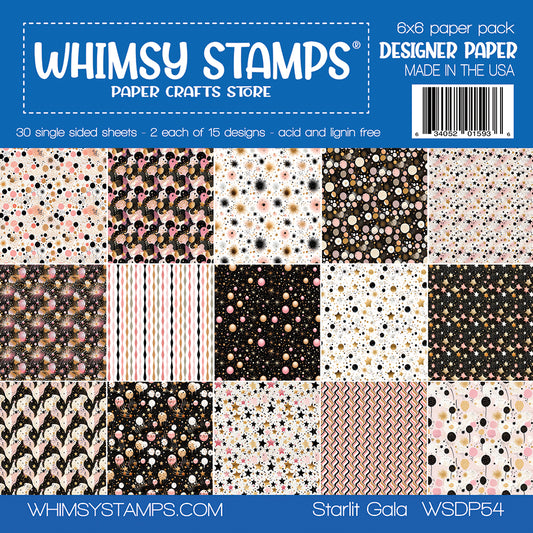 6x6 Paper Pack - Starlit Gala - Whimsy Stamps