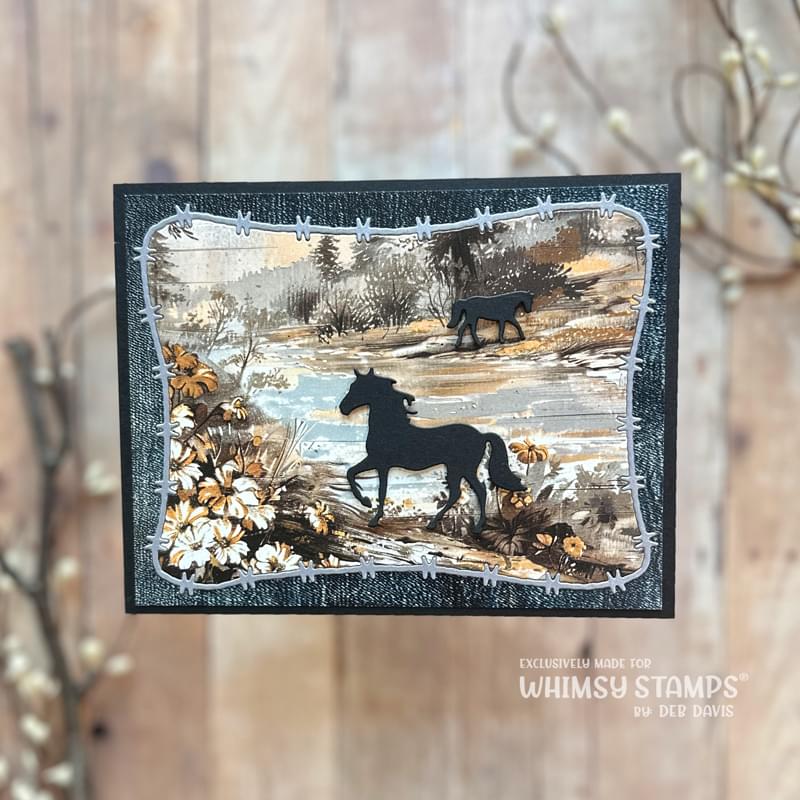Roaming Horses Die Set - Whimsy Stamps