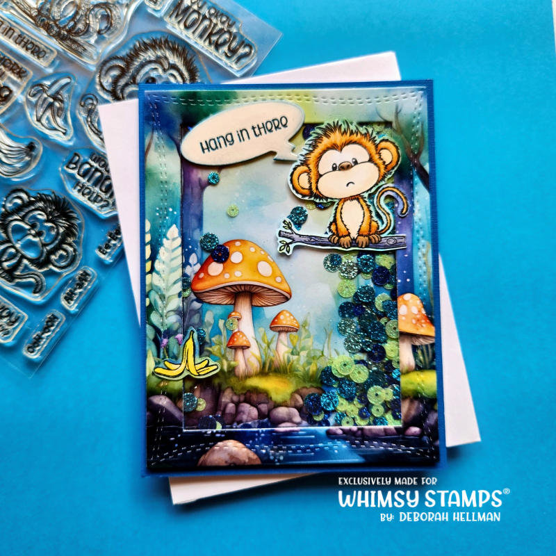 Adorable Monkeys Clear Stamps - Whimsy Stamps