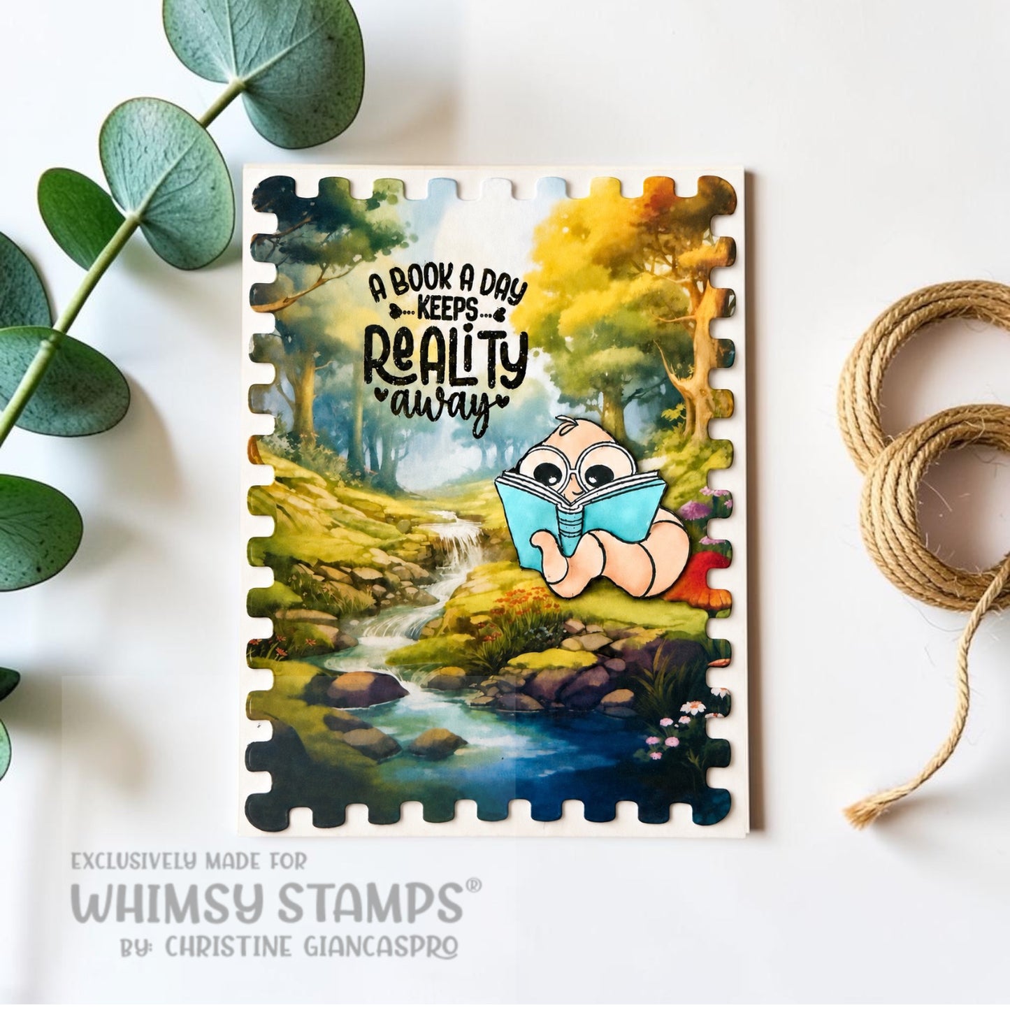 Book Nerd Clear Stamps - Whimsy Stamps