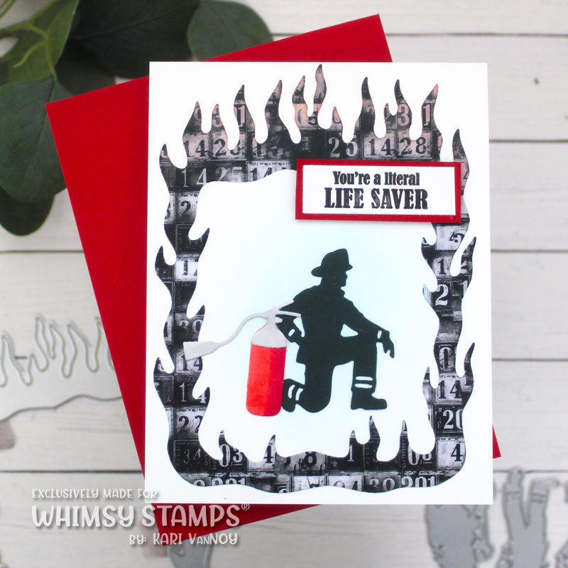 6x6 Paper Pack - Grungy Numbers - Whimsy Stamps