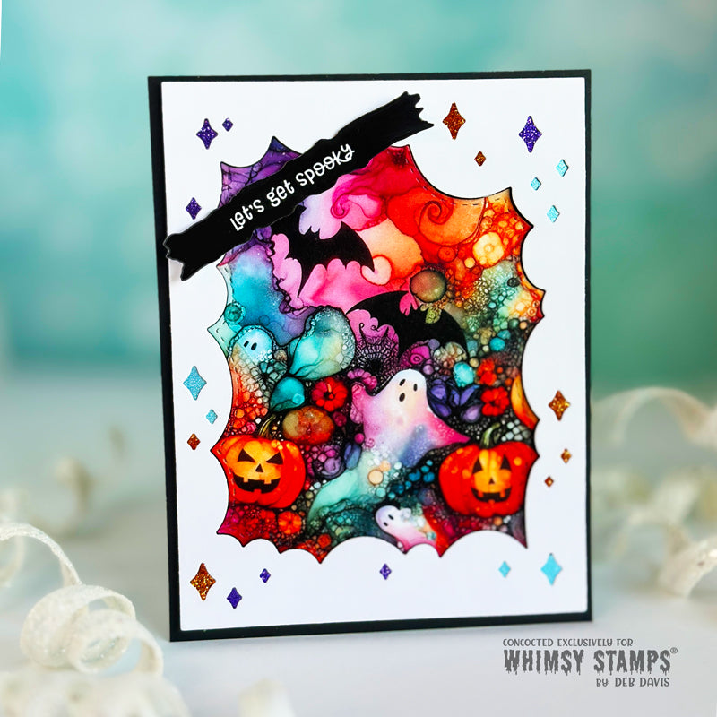 *NEW 6x6 Paper Pack - Halloween Inks - Whimsy Stamps