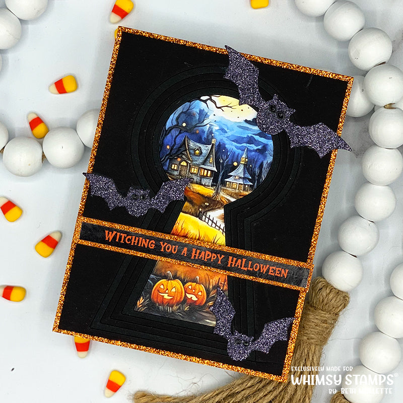 6x6 Paper Pack - Haunted Houses - Whimsy Stamps