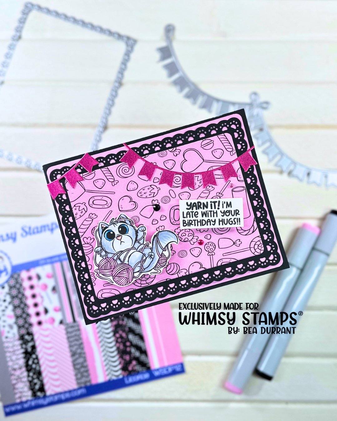 Little Toes Kitty Clear Stamps - Whimsy Stamps