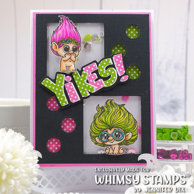 Troll Friends Clear Stamps - Whimsy Stamps