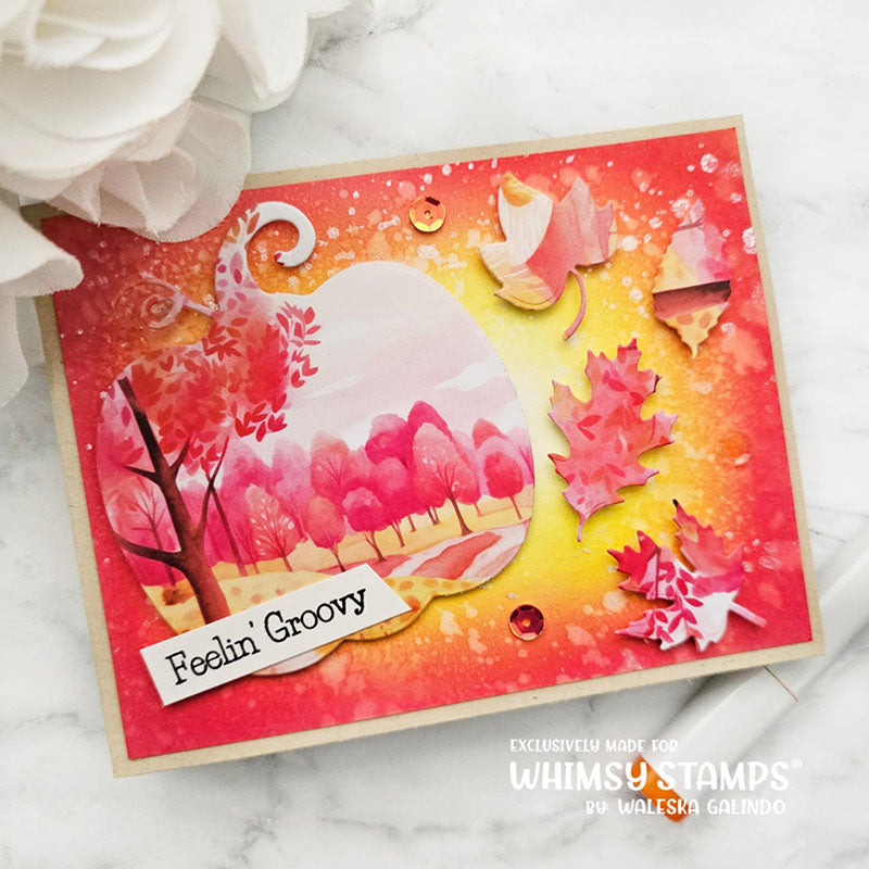 6x6 Paper Pack - Pink Autumn - Whimsy Stamps