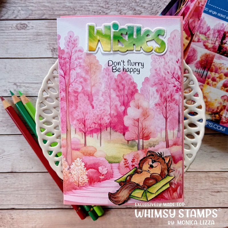 6x6 Paper Pack - Pink Autumn - Whimsy Stamps