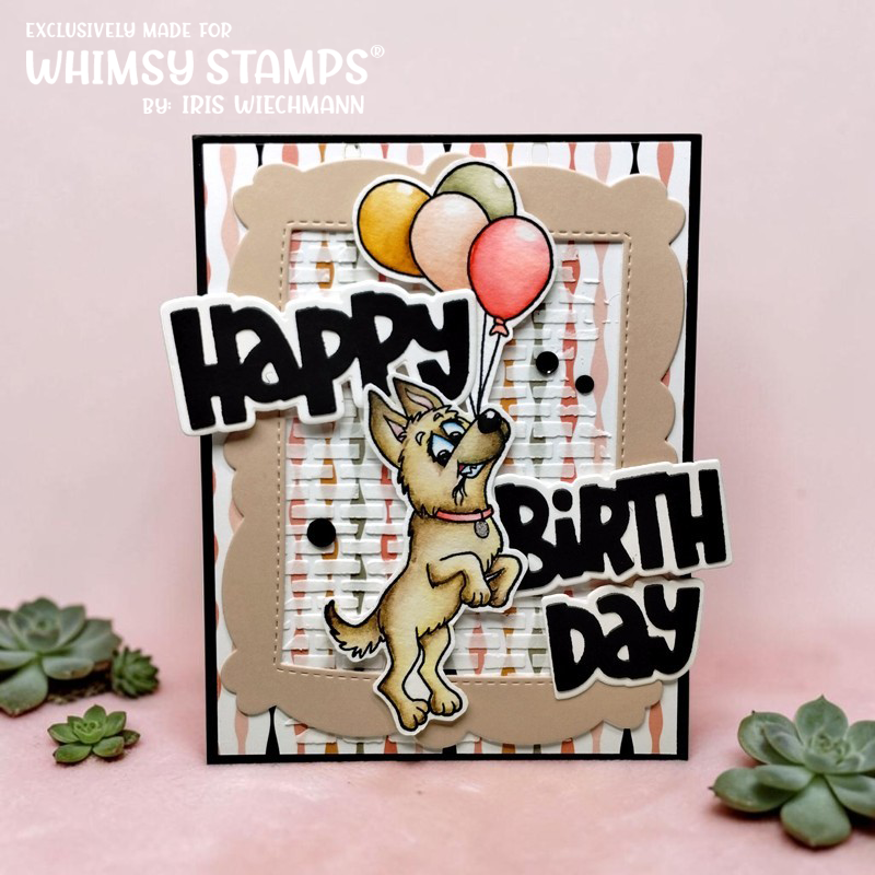 *NEW Doggone Birthdays Clear Stamps - Whimsy Stamps