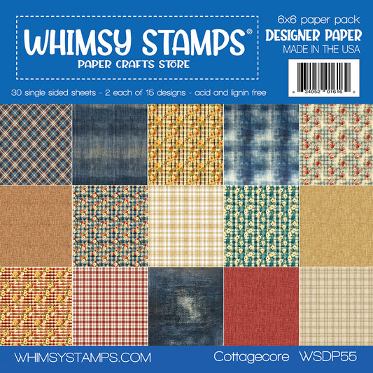 *NEW 6x6 Paper Pack - Cottagecore - Whimsy Stamps