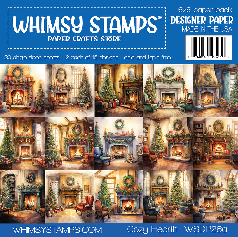 6x6 Paper Pack - Cozy Hearth - Whimsy Stamps