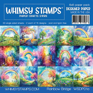 6x6 Paper Pack - Rainbow Bridge - Whimsy Stamps