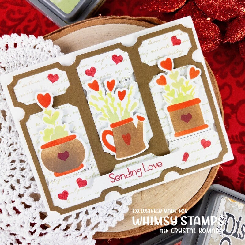 *NEW Planted Hearts Outline Die Set