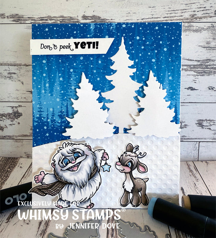 **NEW Don't Peek Yeti Clear Stamps