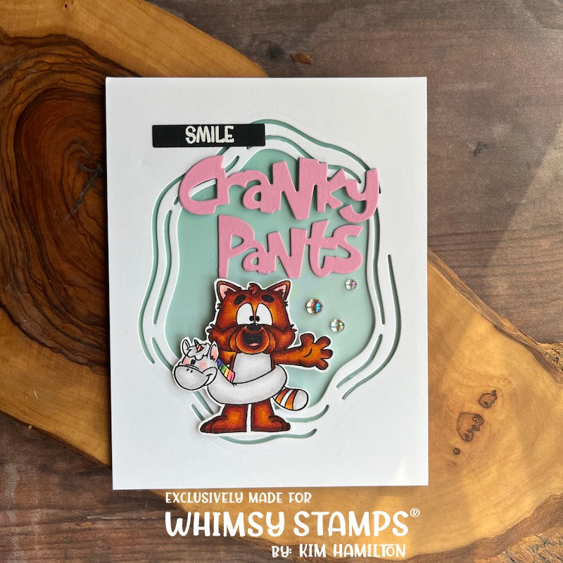 **NEW Cranky Pants Word Die - Whimsy Stamps