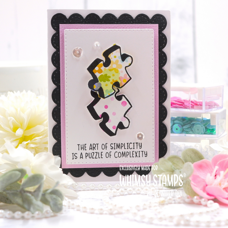 **NEW Mix and Match Scallop Rectangles Die Set - Whimsy Stamps