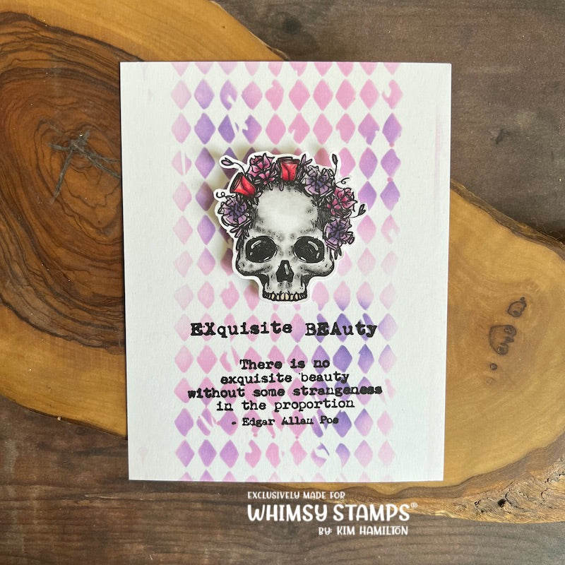 **NEW Harlequin 6x9 Stencil - Whimsy Stamps