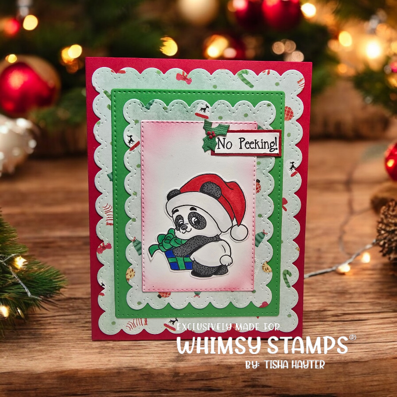 **NEW Panda Christmas Clear Stamps