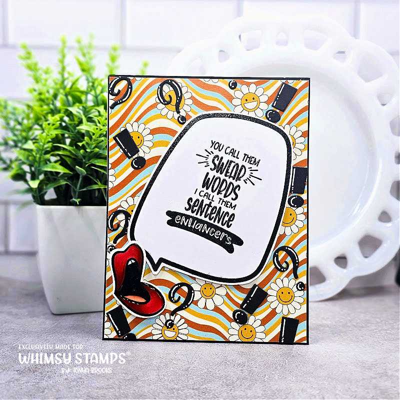 **NEW Random Funny Swear Words Clear Stamps - Whimsy Stamps