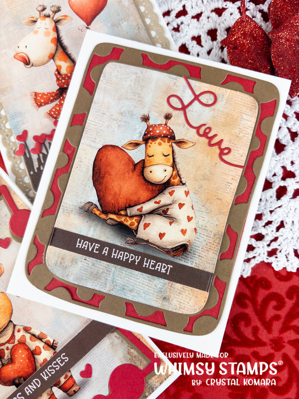 *NEW Quick Card Fronts - Heartfelt Giraffes 2