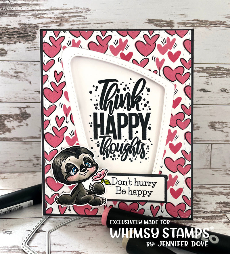 **NEW Sloth Moments Clear Stamps - Whimsy Stamps