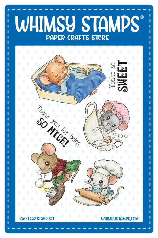 *NEW A Very Mice Day Clear Stamps - Whimsy Stamps