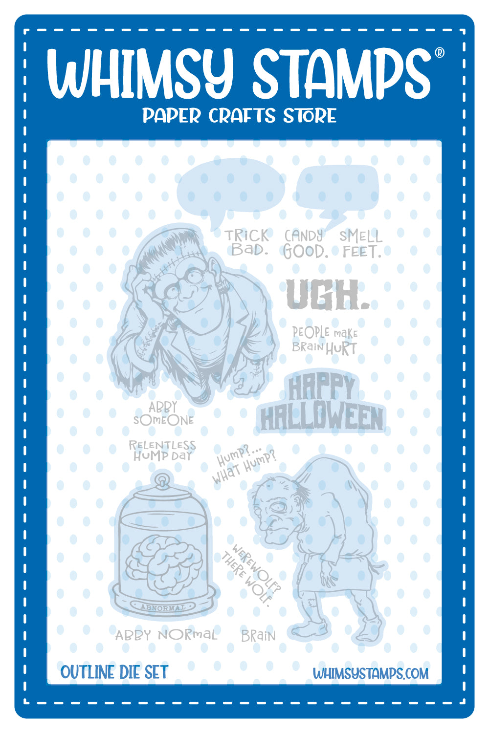 *NEW Abby Normal Outline Die Set - Whimsy Stamps