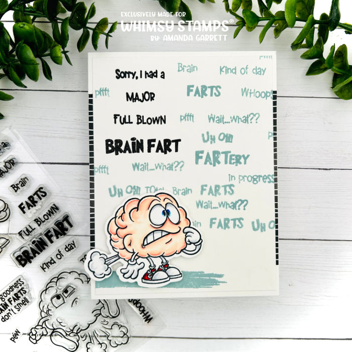 **NEW Brain Fart Clear Stamps - Whimsy Stamps