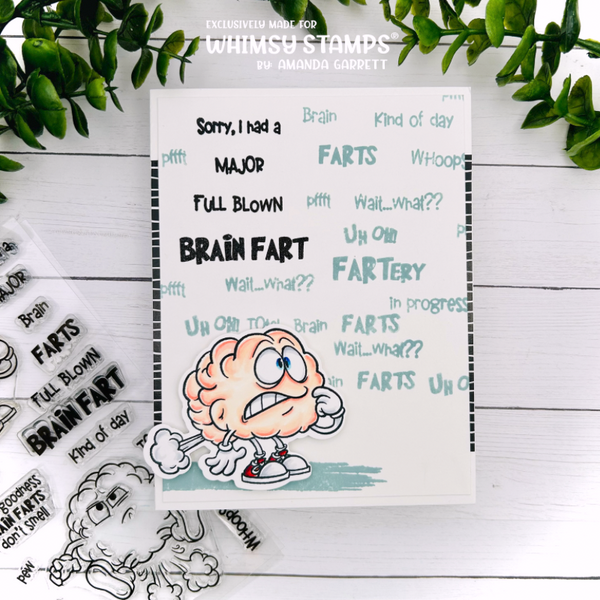 **NEW Brain Fart Outline Die Set - Whimsy Stamps