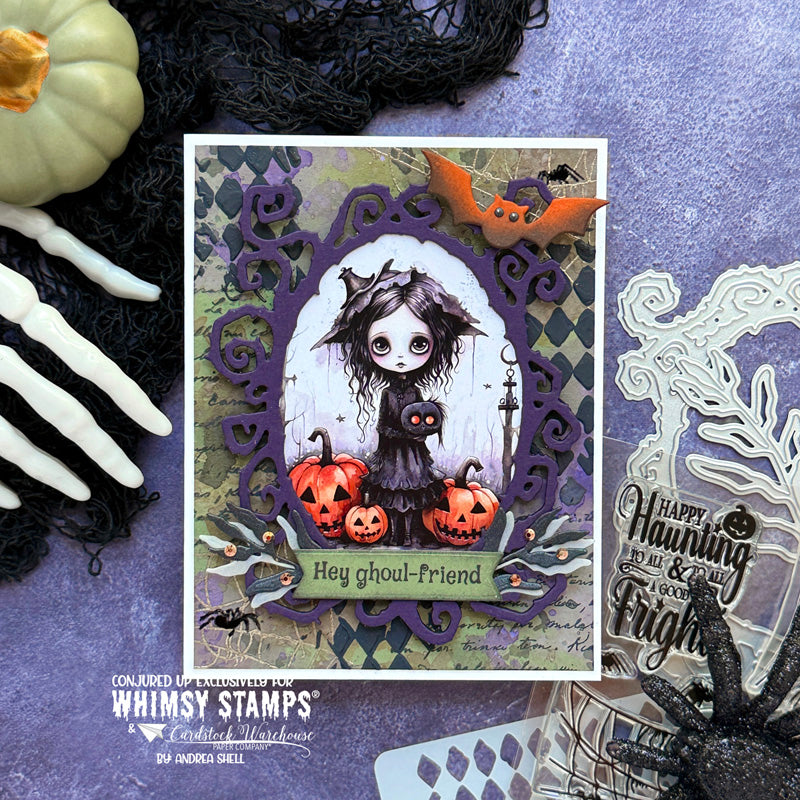 Quick Card Fronts - Lil Witches - Whimsy Stamps