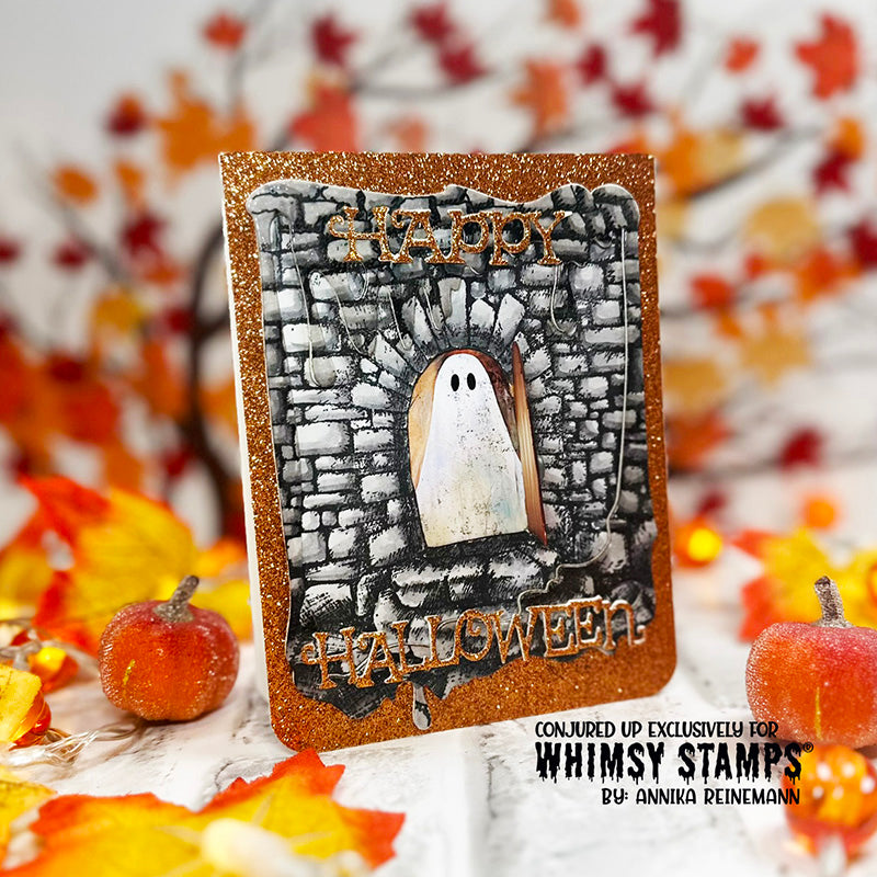 Dungeon Door Rubber Cling Stamp - Whimsy Stamps