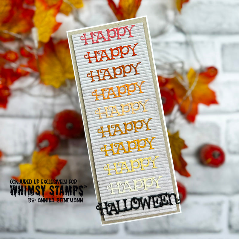 Happy Halloween Word Die Set - Whimsy Stamps