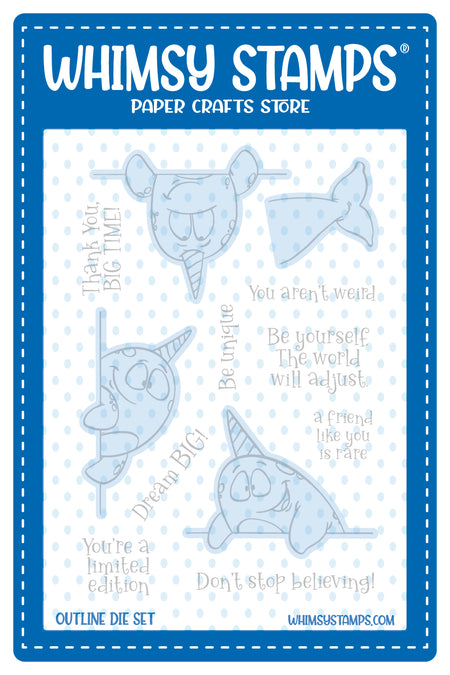 Be Unique Outlines Die Set - Whimsy Stamps