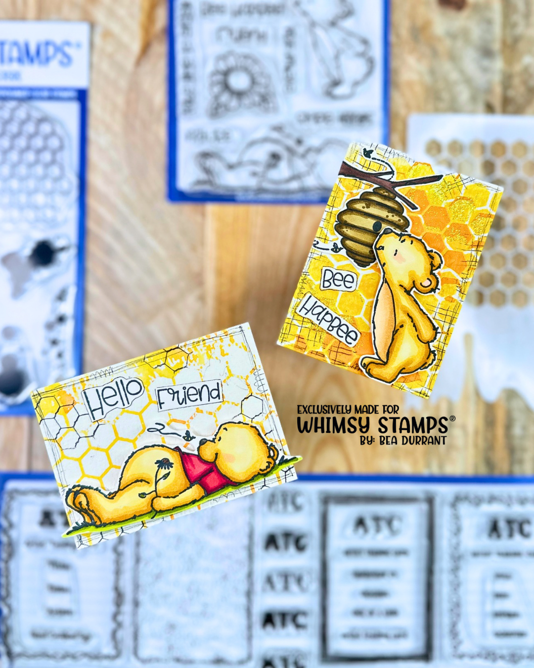 Hello Bear Clear Stamps - Whimsy Stamps