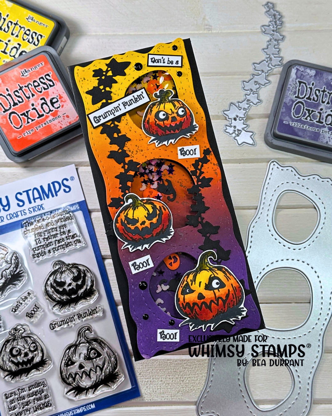 Grumpin Punkins Clear Stamps - Whimsy Stamps