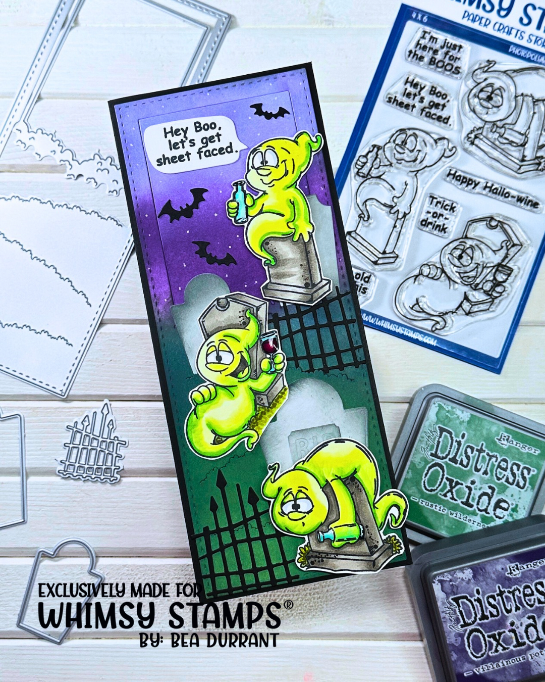 Hey Boo Clear Stamps - Whimsy Stamps